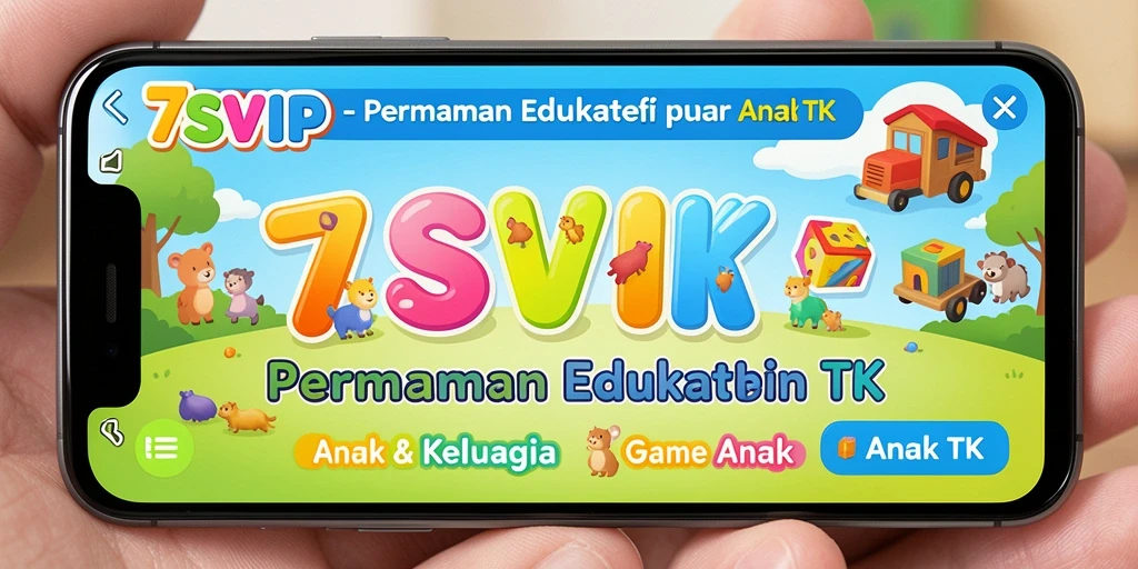 Antarmuka ceria dan interaktif dari 7SVIP untuk anak-anak.