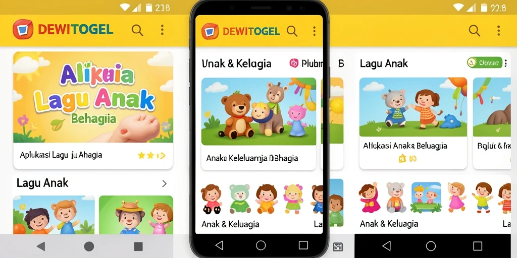 Tampilan antarmuka DEWITOGEL yang ceria dan menarik bagi anak-anak.