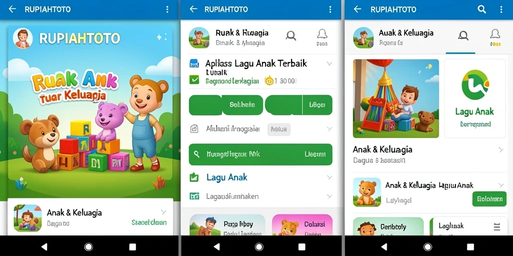 Antarmuka RUPIAHTOTO yang ramah anak dan menyenangkan.